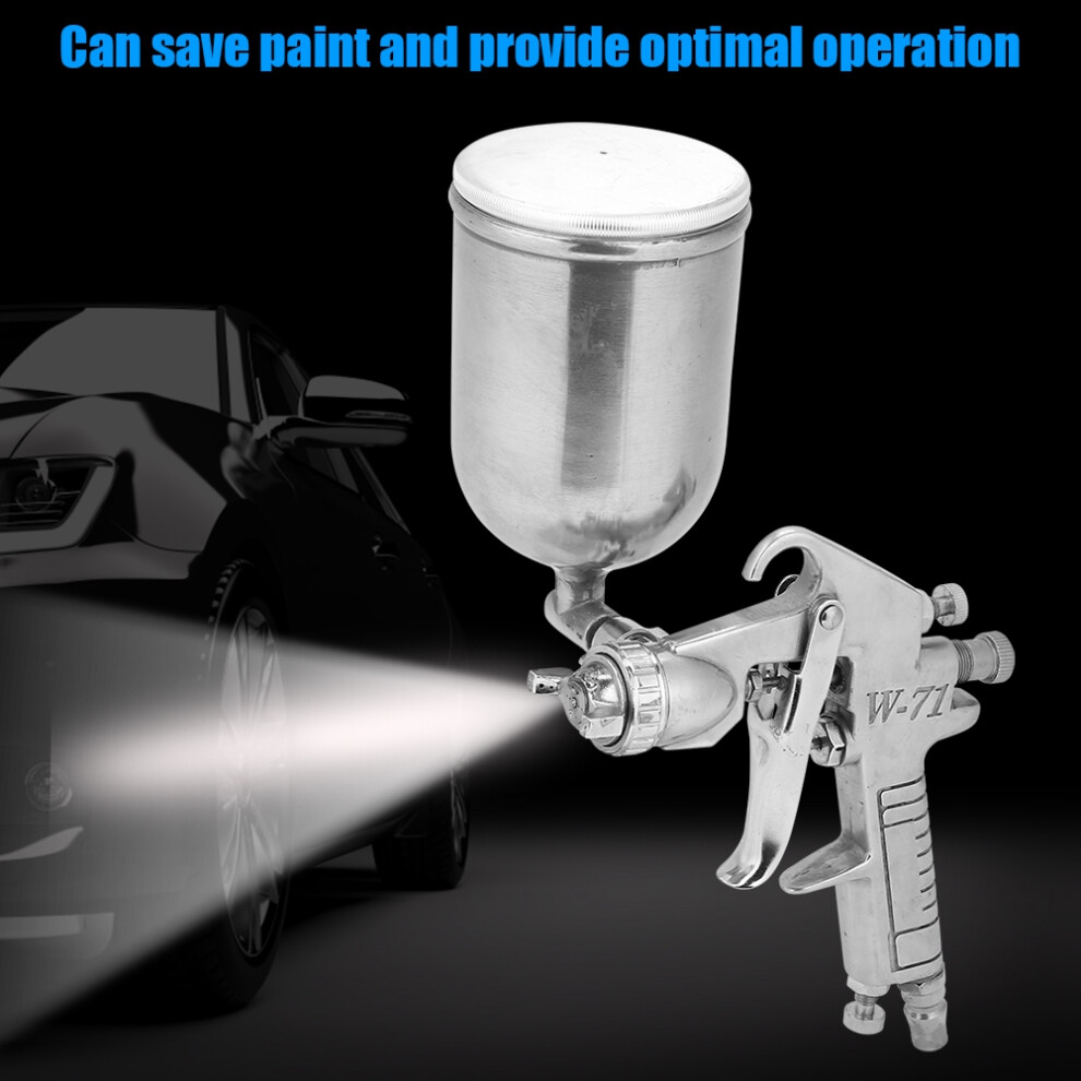 1.5Mm Nozzle Air Paint Spray Gun 400Ml Aluminum Silver 8491334291349