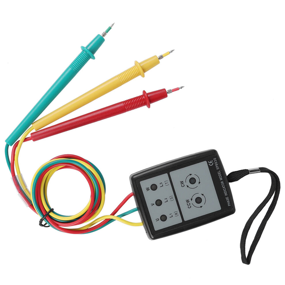 Sp8030 60V-600V Ac Digital Phase Rotation Indicator With Led & Buzzer 8751334290774