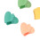 100 pezzi di mini pinze a forma di cuore per capelli per bambini, colorate 6