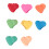 100 pezzi di mini pinze a forma di cuore per capelli per bambini, colorate 13