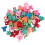 100 pezzi di mini pinze a forma di cuore per capelli per bambini, colorate 15