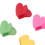 100 pezzi di mini pinze a forma di cuore per capelli per bambini, colorate 10