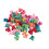 100 pezzi di mini pinze a forma di cuore per capelli per bambini, colorate 11