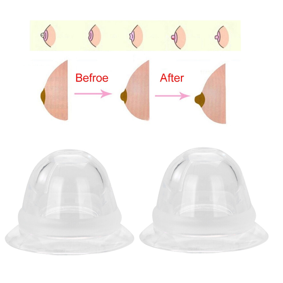 Breastfeeding Nipple Pullers Silicone Set for Flat & Inverted Nipples - 1 Pair