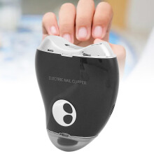 2-in-1 elektrischer Nageltrimmer 3-Geschwindigkeiten schwarz 500 mAh