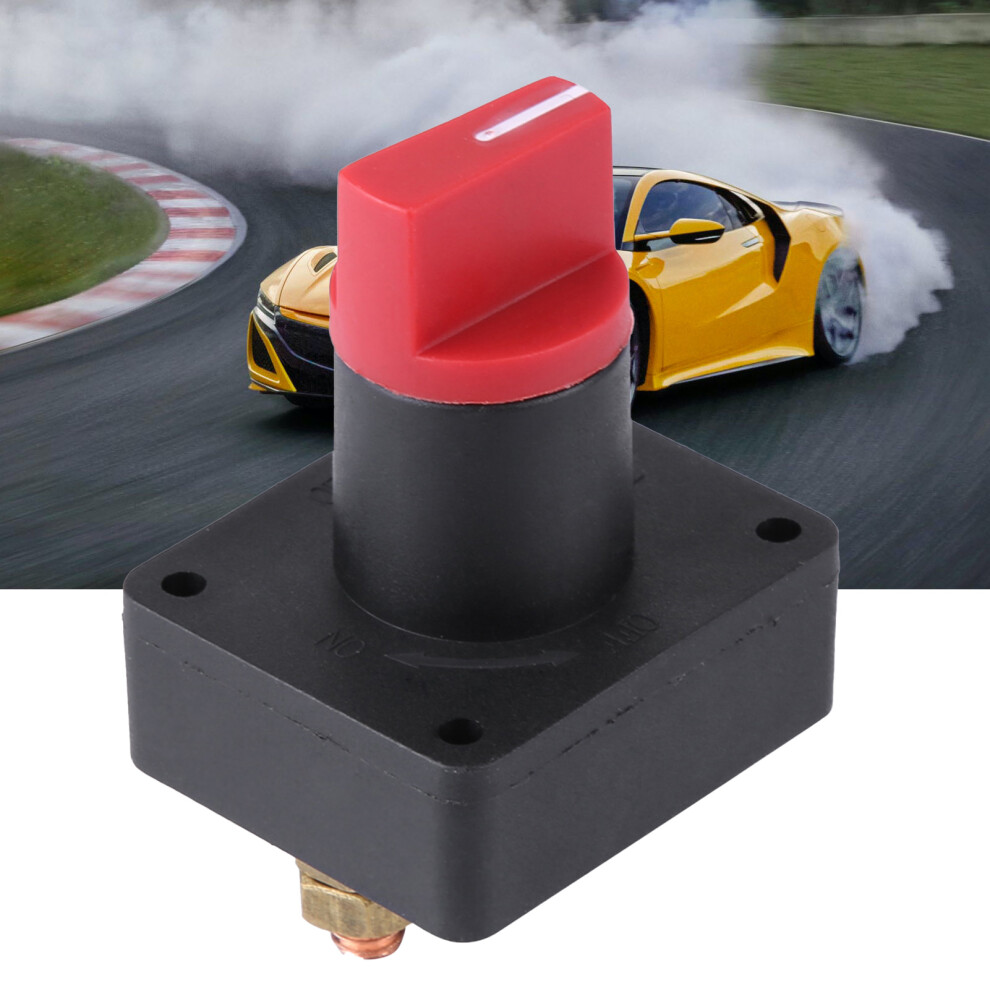 6MM 300A Car Boat Truck Battery Isolator Disconnect Switch, Black & Red
