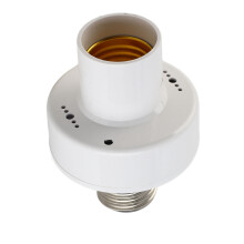 Portalámparas con control remoto 30/60min ABS E26/E27