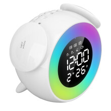Sveglia con Luce di Risveglio 1200mAh 400g LED RGB ABS