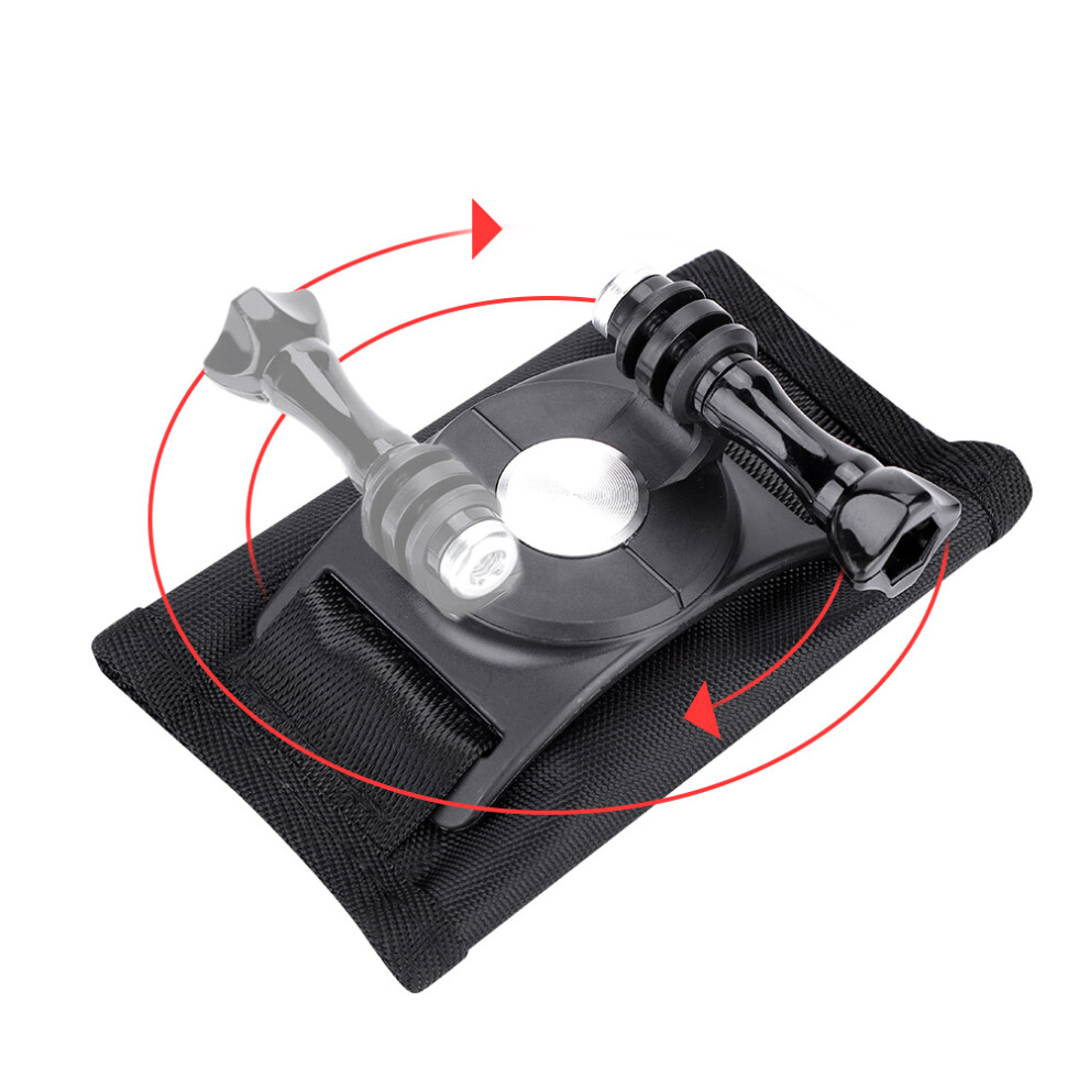 360 Rotating Camera Mount For Backpack Strap Â Fits Gopro & Action Cameras 7691334296691