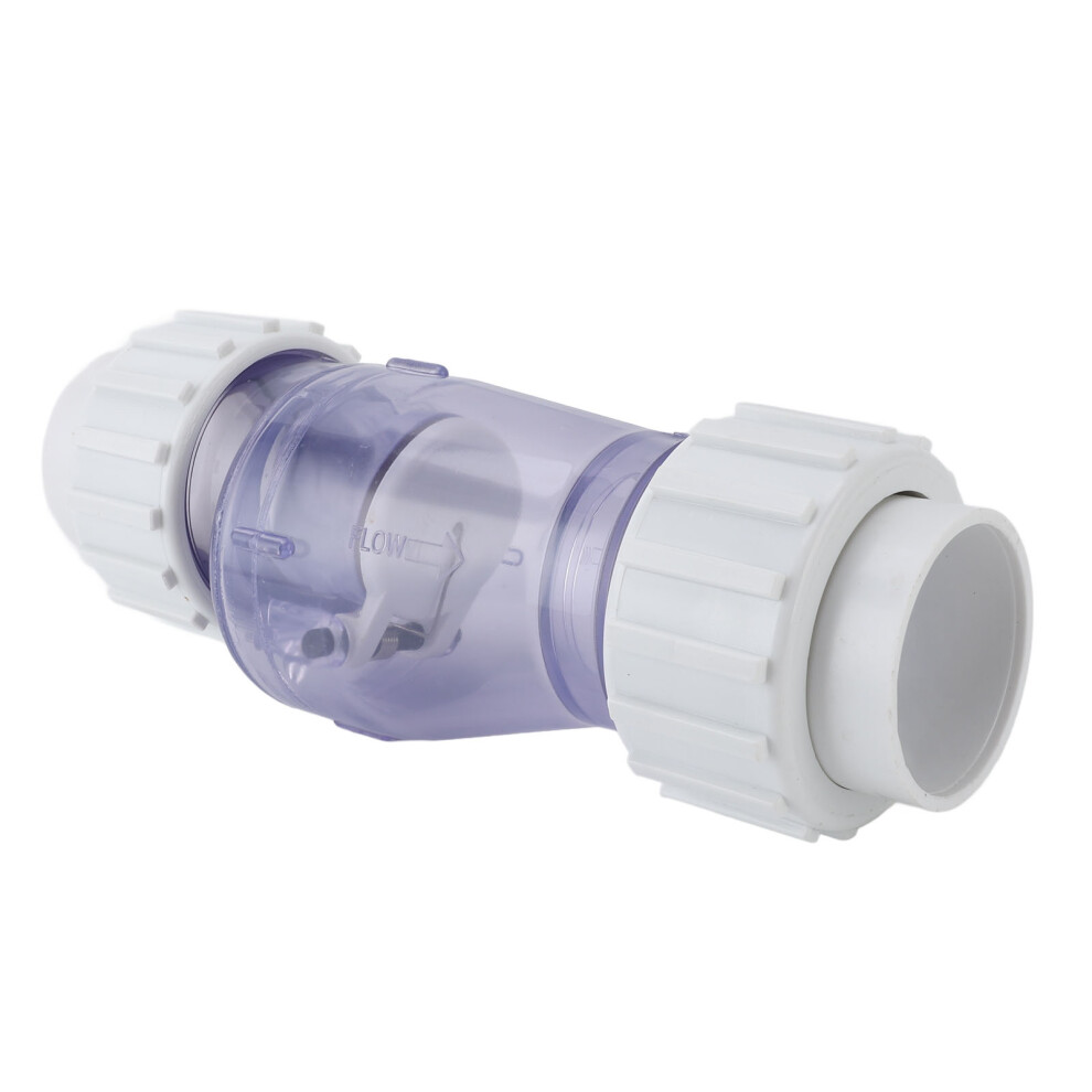 1.5 Inch Transparent Pool Check Valve For Water Pipes & Heating 8421334297973