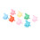 Mini pinces papillon 100 pièces couleurs variées 15