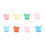 Mini pinces papillon 100 pièces couleurs variées 12