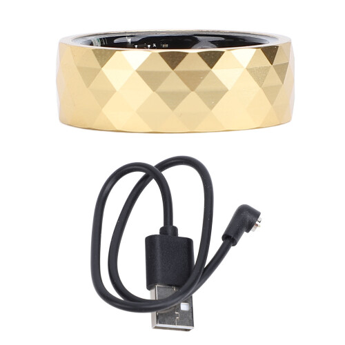 Smart-Ring Nr. 18 Gold 20 mAh Schlafmodus IP68 BT5.3 2