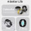 Smart Ring Sleep Tracker Waterproof Lightweight 5-7 Days Ionic Gold No. 18 7