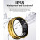 Smart Ring Sleep Tracker Waterproof Lightweight 5-7 Days Ionic Gold No. 18 8