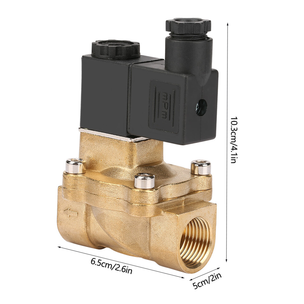 Durable G1/2 Pilot Solenoid Valve Aluminum Body for Air Oil DC24V-image-OPC-PJCVYZG-NEW