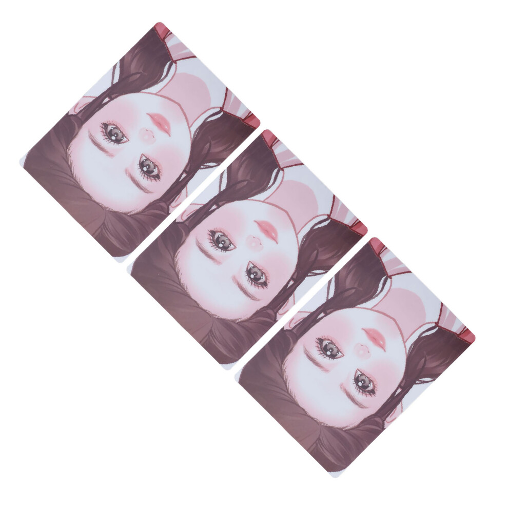 3pcs Reusable Face Painting Practice Boards, 290x210mm, Red Top