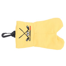 Pochette en velours jaune de type A pour boules, 2 boules, 19  13,5 cm