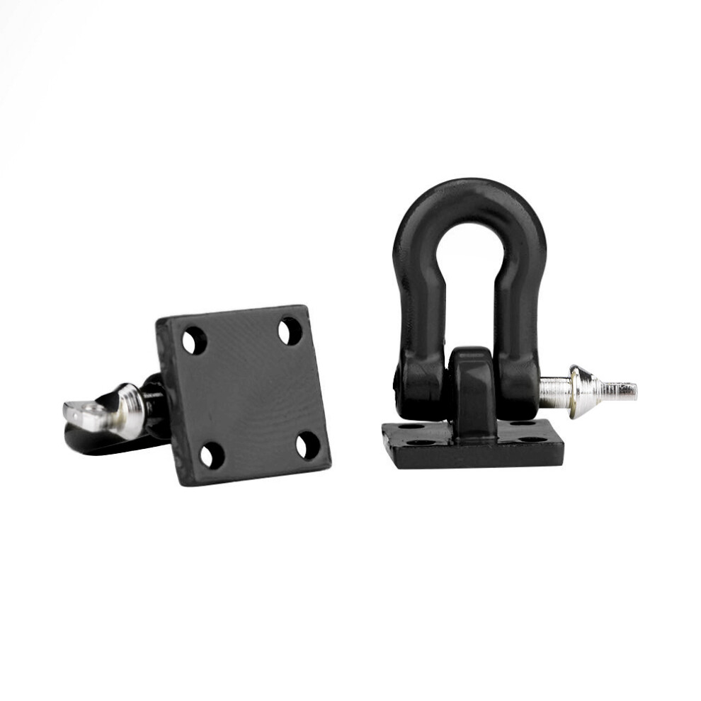 2Pcs Aluminium Trailer Hooks For Rc Crawler Truck 1:10 Scale Climbing Car Black 8361334301761