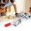 FA3004B Morsa a leva push-pull in ferro L/R 40 kg 16,4 mm 1