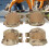 Set de rodilleras y coderas, plástico TPE, camuflaje 4