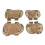 Set de rodilleras y coderas, plástico TPE, camuflaje 8