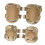 Set de rodilleras y coderas, plástico TPE, camuflaje 1