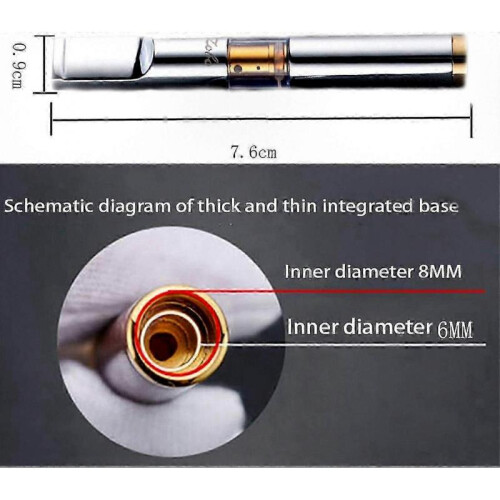 Silver Reusable Filter Cigarette Holder for Men - Eco Friendly Smoking Accessory 1