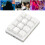 Teclado mecánico mini de 12 teclas, blanco, interruptor rojo 15
