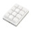Teclado mecánico mini de 12 teclas, blanco, interruptor rojo 13