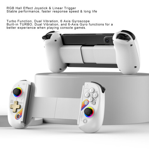 Joystick RGB con sensor de efecto Hall 350mAh 129-252mm Blanco Estrella 2