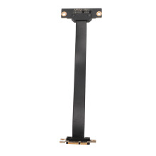 Cavo rialzatore PCIe 3.0 X1 8Gbps dual 90 nero 40cm