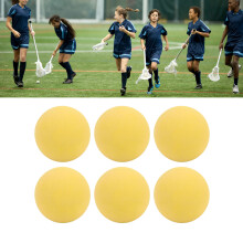 Lacrosse-Ball-Set PVC Elastisch Hervorragender Griff Leichte Massagebälle Set für Kinderclub-Training 6 Stück