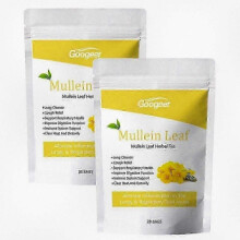 (2packs)Organic Mullein Leaf Tea Bags for Lung Cleansing, Herbal Breathing Support & Natural Cough Relief, Caffeine-Free Herbal Tea