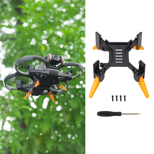 Avata2 train d'atterrissage pliable en ABS noir/orange 2