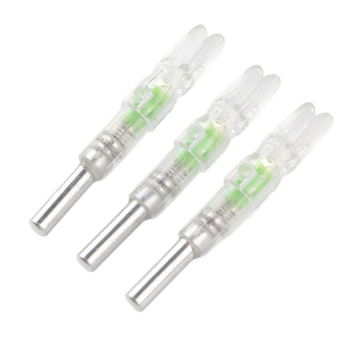 Lightweight 6.2mm Arrow LED Nock with Automatic Knock Green Archery Accessory