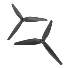2 pezzi di elica a tre pale da 10 pollici CW/CCW ABS nera