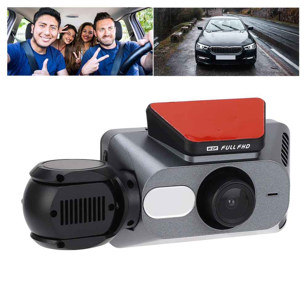 3 Channel Dash Cam 1080P+480P+480P 3.0" Ips Night Vision Loop Recording 8481334310324