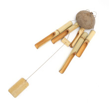 Bambus-Windspiele Oberteil aus Kokosnussschale - 1 Stück Geschenk