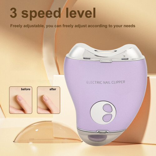 Coupe-ongles violet compact à 3 vitesses 500 mAh 2
