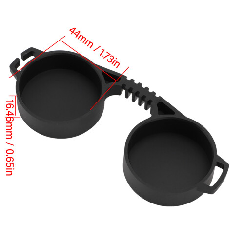 Coprioculare in gomma nero da 43-44,8 mm per 8x30 1