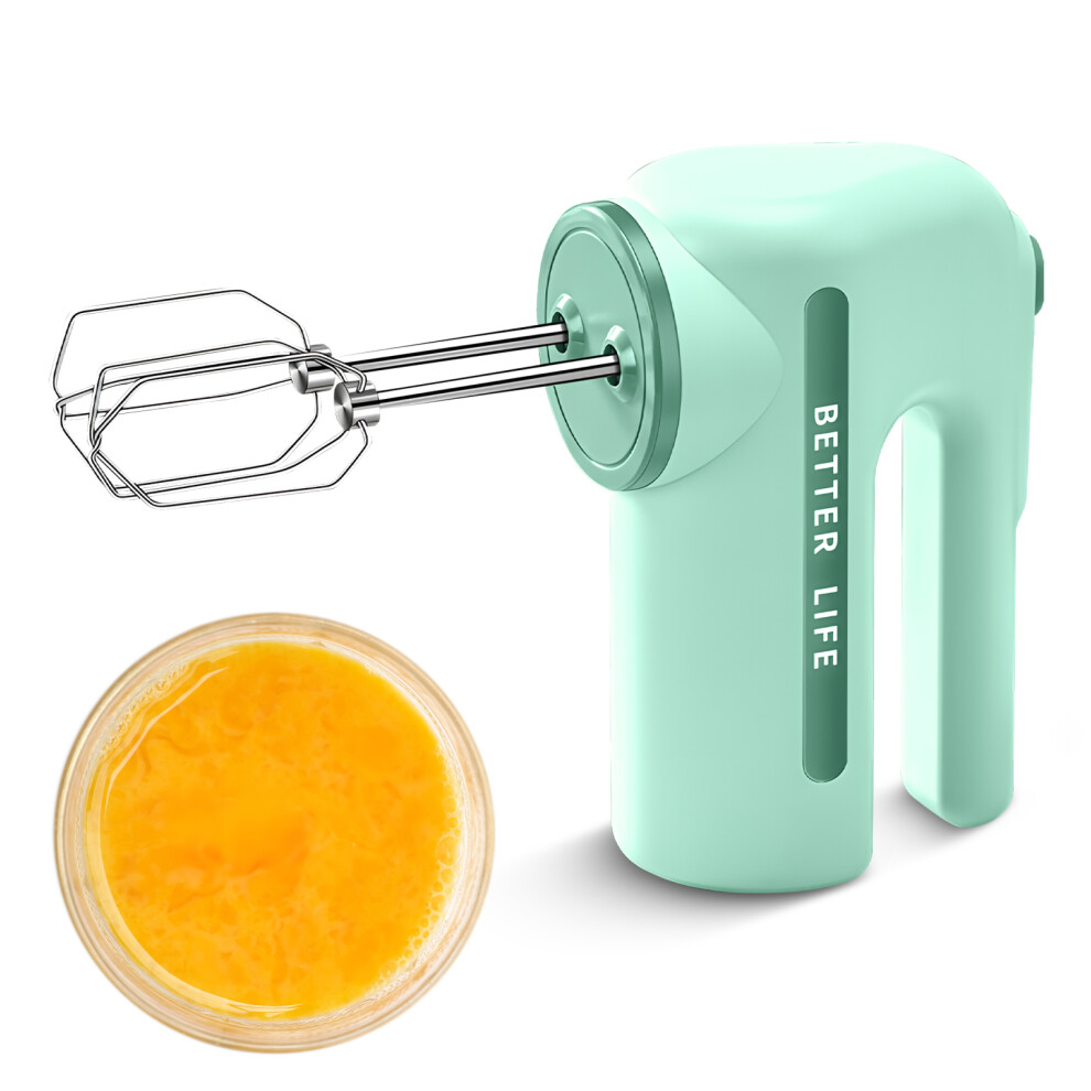 Portable Dual Whisk Hand Mixer 5-Speed, 2400mAh, 185x265mm