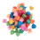100 piezas de mini pinzas de garra en forma de corazón - plástico multicolor 14
