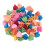 100 piezas de mini pinzas de garra en forma de corazón - plástico multicolor 3