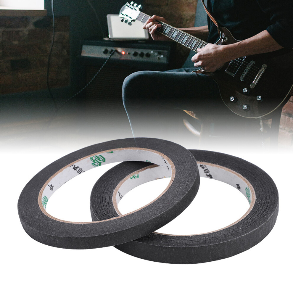 Guitar Pickup Insulated Tape 2Pc Black 10Mm/8Mm - Noise Reduction Shielding Uk 9481334314826
