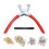 Kit d'œillets de 1/2 po, 600 pièces, œillets argent et doré 3