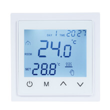 1828B 16A Thermostat mural 85x85x45mm Noir/Blanc