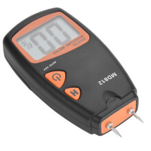 MD812 Digital LCD Wood Moisture Meter 5-40% RH, Black & Orange
