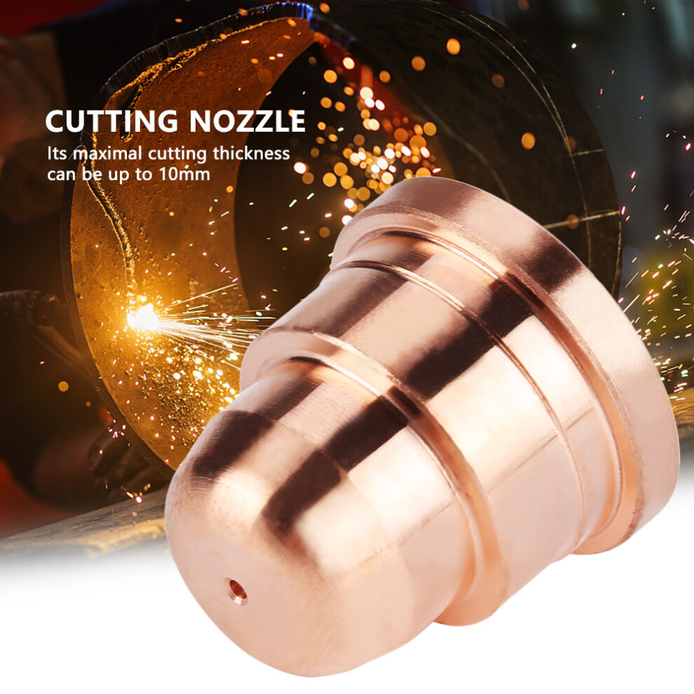 5Pcs Tellurium Copper Plasma Cutter Nozzle 220329, Max 10Mm Cutting Thickness 8741334318554