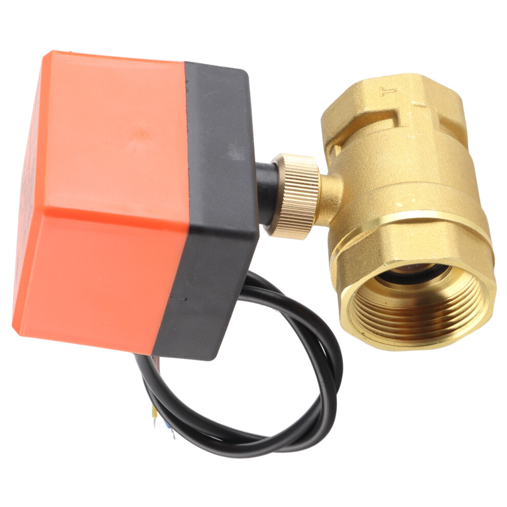Dc 12-24V Motorized Brass Ball Valve Dn32 G1-1/4" 3 Wire 2 Way 4641334318407